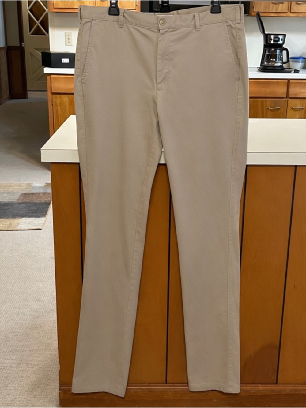 Peter Millar Crown Pilot Twill Trousers Flat Front Khaki Pants Size 35 
Z - Picture 3 of 13